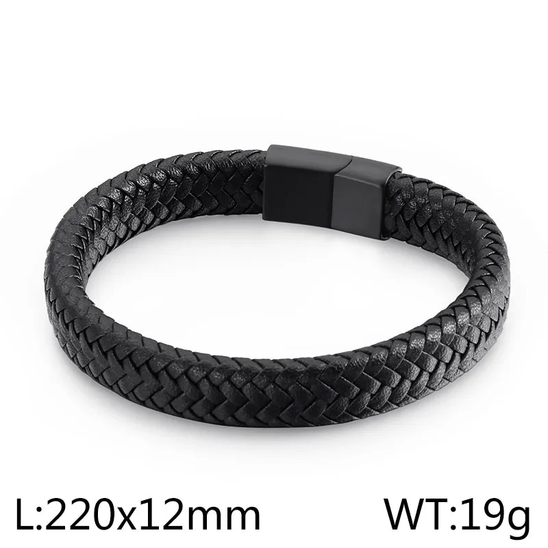 Punk Modern Style Geometric Titanium Steel Plating 18K Gold Plated Men's Bangle