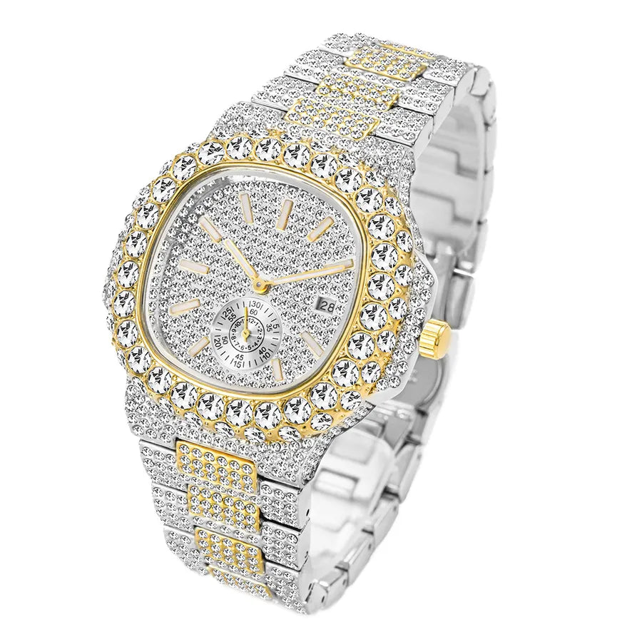 Fashion Geometric Butterfly Double Snap High quality quartz movement Men's Watches