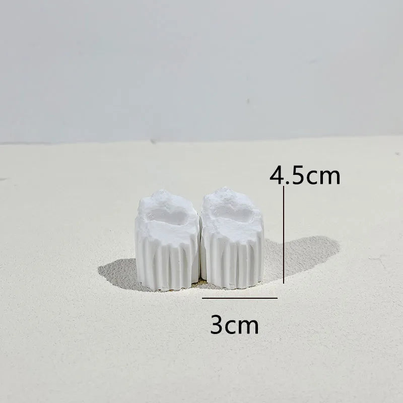 Creative Plaster Jewelry Display Stand Ring Holder Necklace Rack Shop Decoration Nordic Style Unique Design Jewelry Cabinet