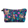 vintage style animal polyester square makeup bags