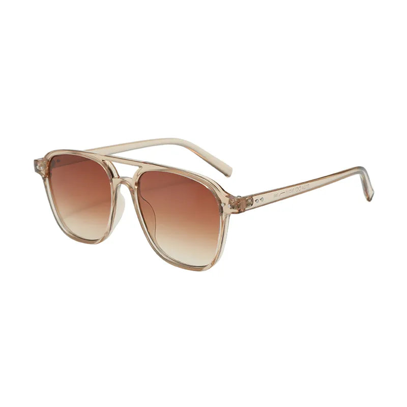 Casual Retro Streetwear Solid Color Pc Square Full Frame Men's Sunglasses