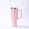 Elegant Flower 304 Stainless Steel Thermos Cup 1 Piece