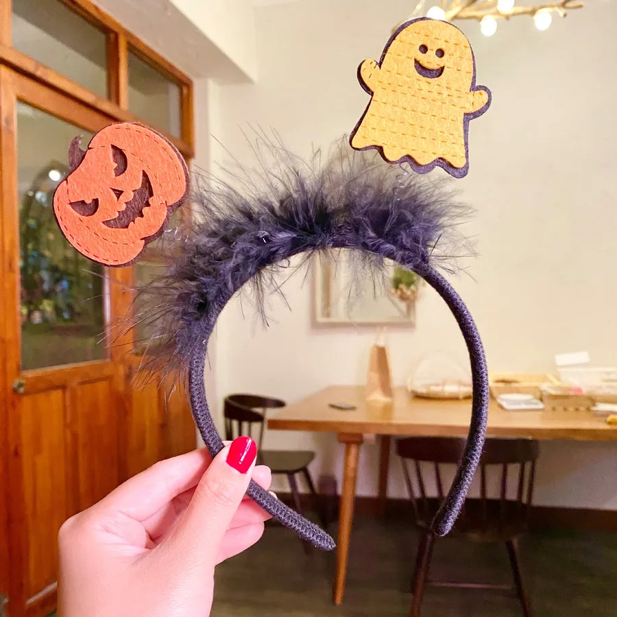 funny pumpkin alloy cloth hair band
