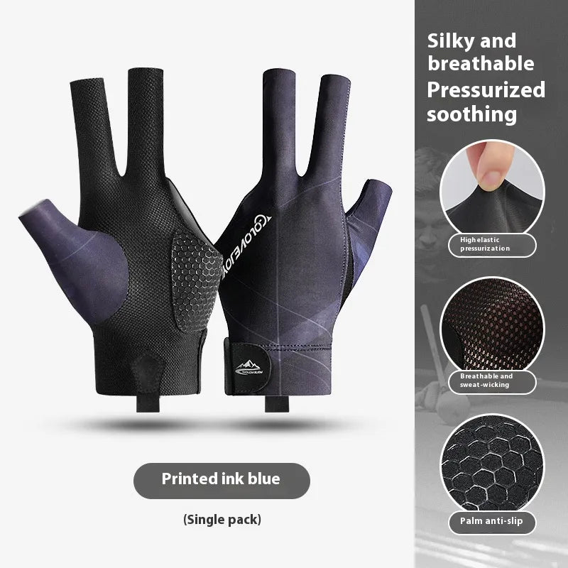 Vocabulary Words/Name Multicolor Spandex Polyester Billiard Gloves