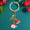 Classic Style Santa Claus Alloy Christmas Women's Keychain
