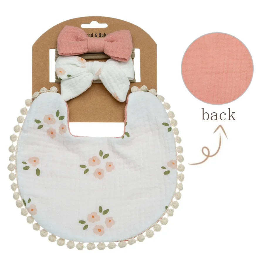 cute rainbow flower printing cotton baby accessories