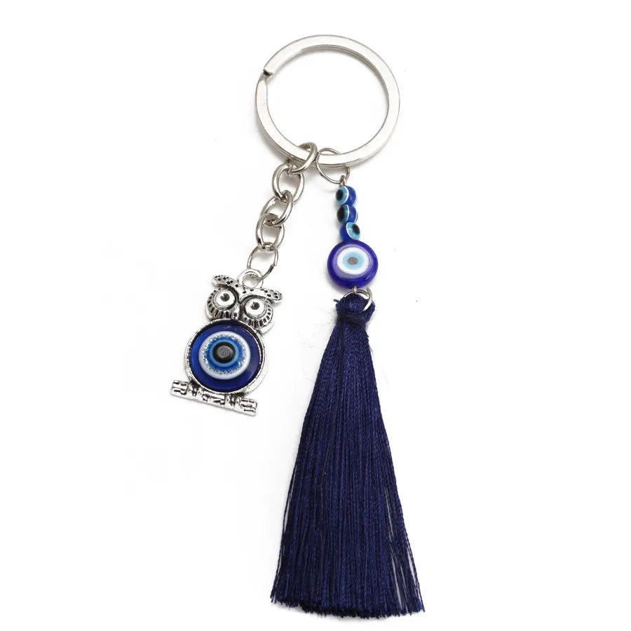 vintage style eye alloy women's men's bag pendant keychain