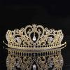 fashion water droplets crown flower alloy rhinestone plating crown 1 piece
