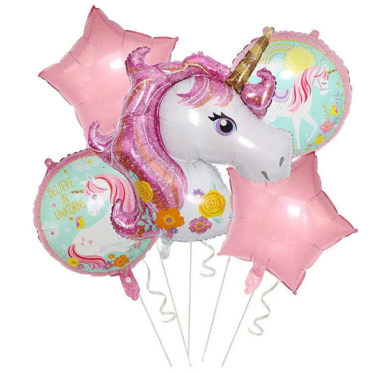 cute rainbow star  aluminum film home party carnival balloons