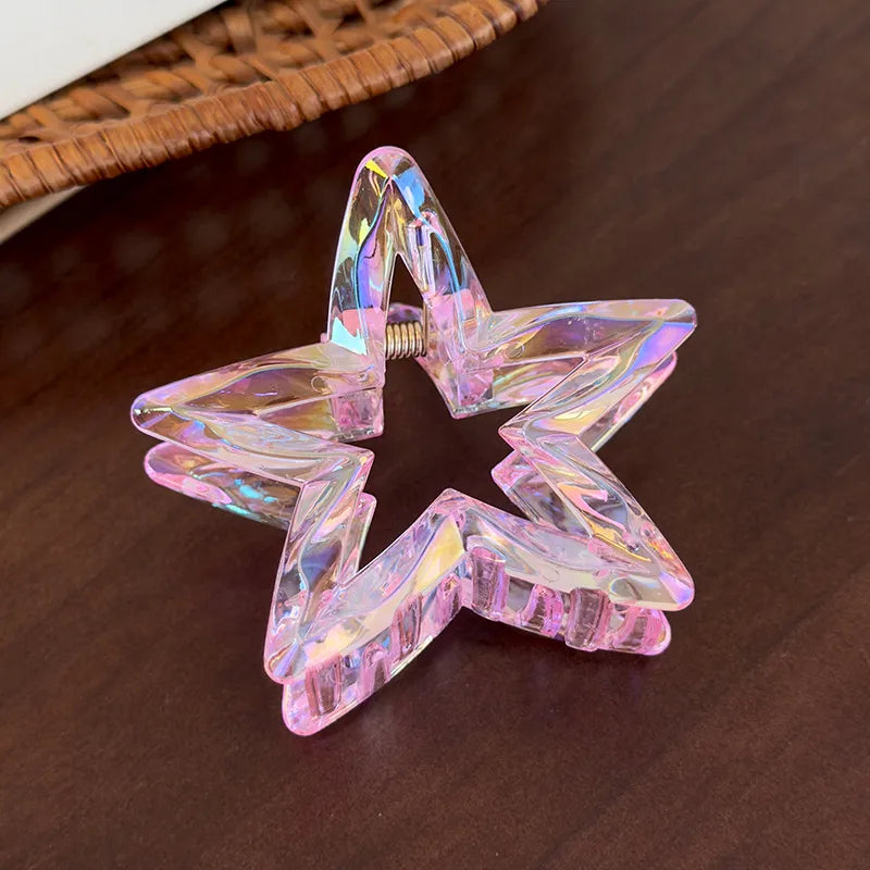 Elegant Simple Style Classic Style Women's Star Acrylic Pentagram Hair Claws
