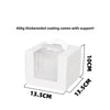 Three three four four six six eight eight inch birthday cake box portable cake box transparent window cake dessert packing box