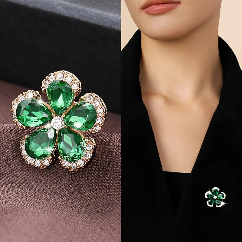 Elegant Pin Flower Alloy Women's Brooches 1 Piece