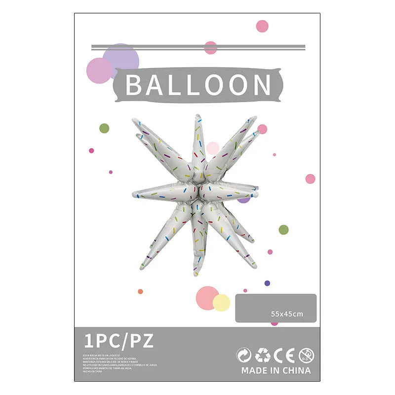 Birthday Simple Style Spot Lattice Football Aluminum Film Party Festival Balloons