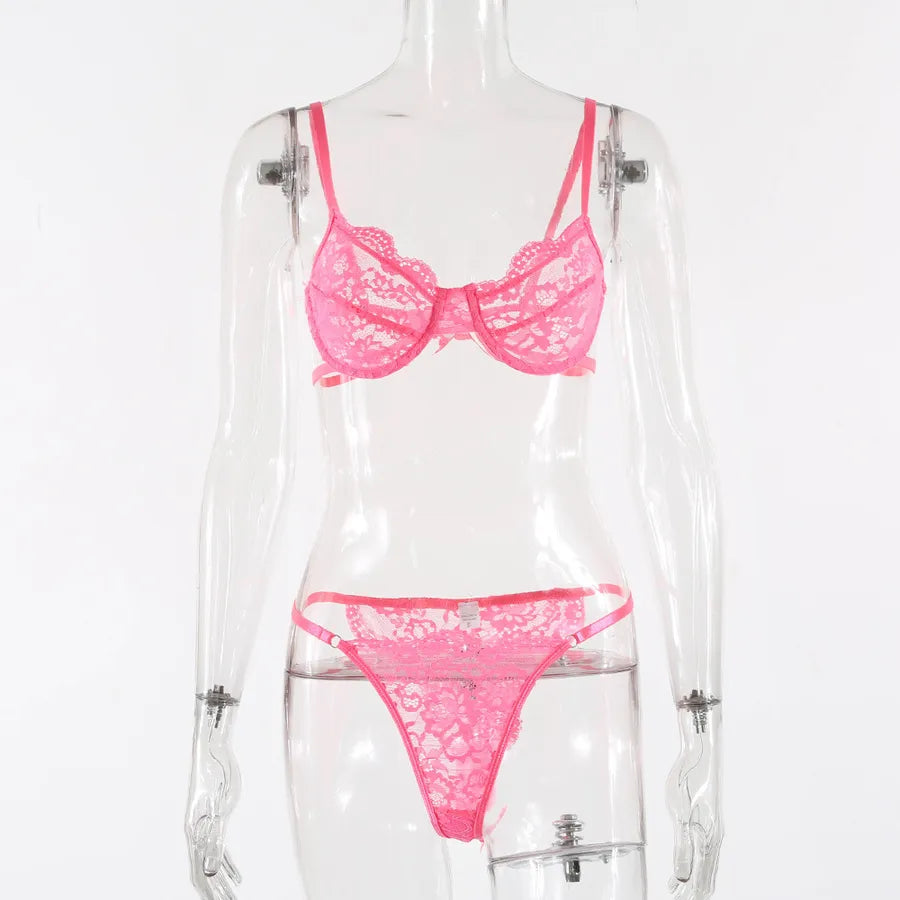 lace sexy lingerie two-piece set one-piece set