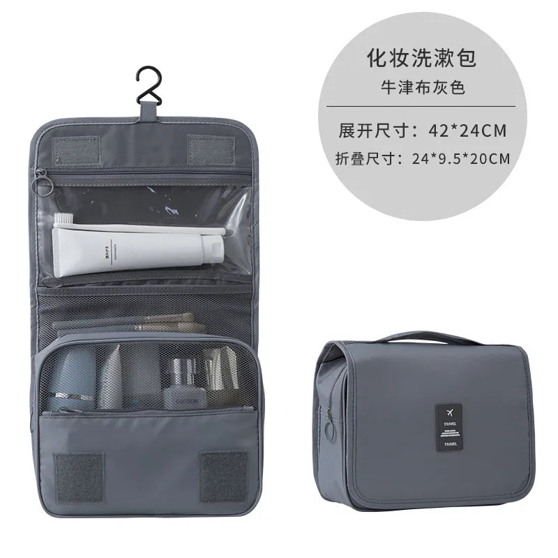 Hanging Cosmetic Bag Advanced Wash Bag Large Capacity Dry and Wet Separable Mesh Hanging Advanced Cosmetic Bag