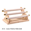 Multi-Layer Solid Wood Ring Stand Jewelry Display Tray Ring Storage Rack Ring Plate Ring Stick Luxury Feeling Jewelry Showcase