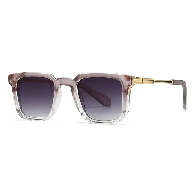 Modern Style Solid Color Pc Square Full Frame Men's Sunglasses