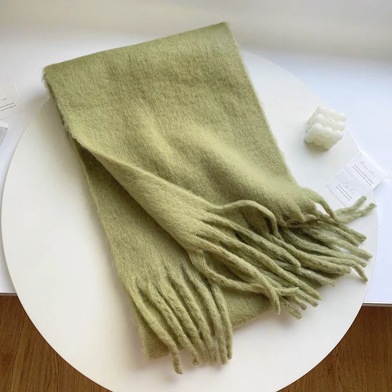 Unisex Casual Simple Style Classic Style Lattice Imitation cashmere Scarf