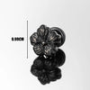 1 Piece Hip-Hop Cross Round Flower 316 Stainless Steel  Ear Studs