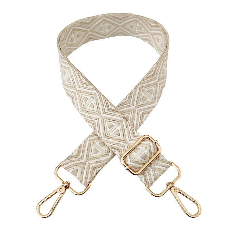 Polyester cotton Geometric Bag Strap
