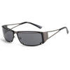 streetwear solid color pc square frameless women's sunglasses