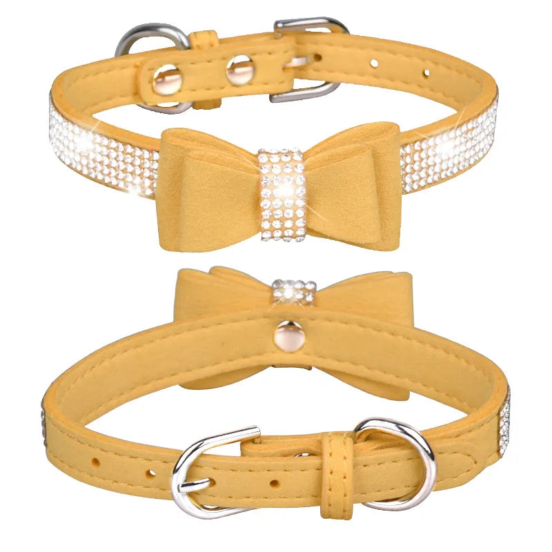 1 Piece All Seasons Simple Style Classic Style Microfiber Solid Color Pet Collar
