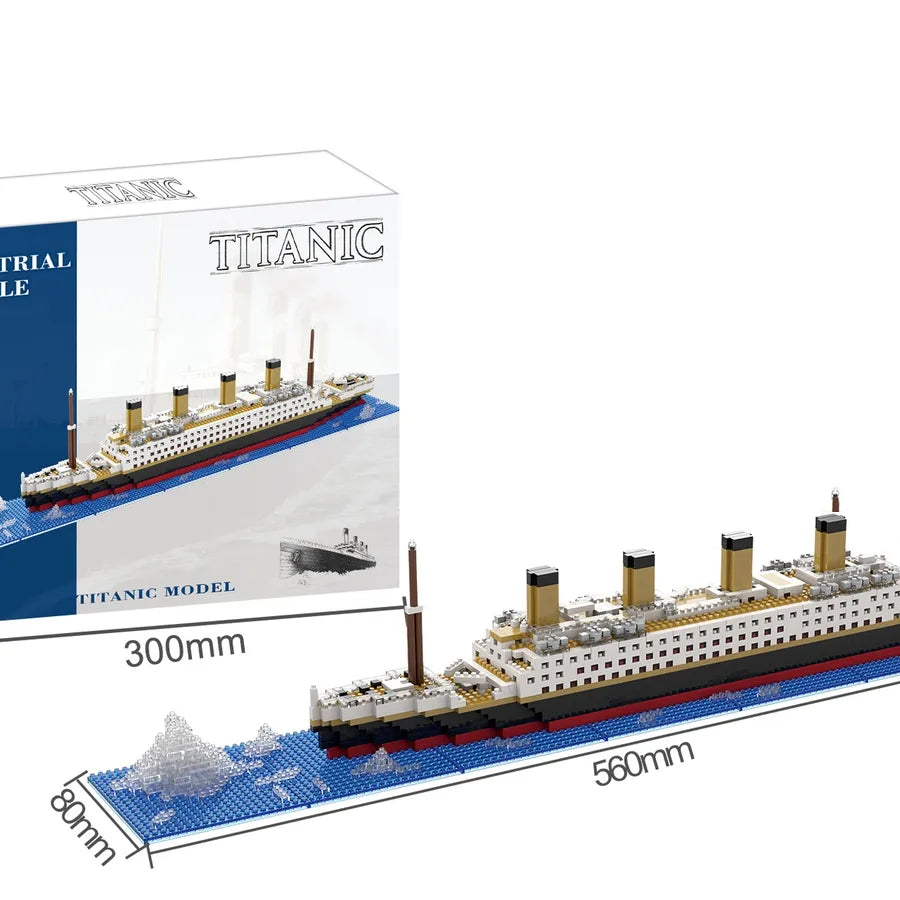 Titanic Cruise Tiny Particles Assembled Building Blocks Boys and Girls Couple Boys and Girls Gift Boutique Ornaments