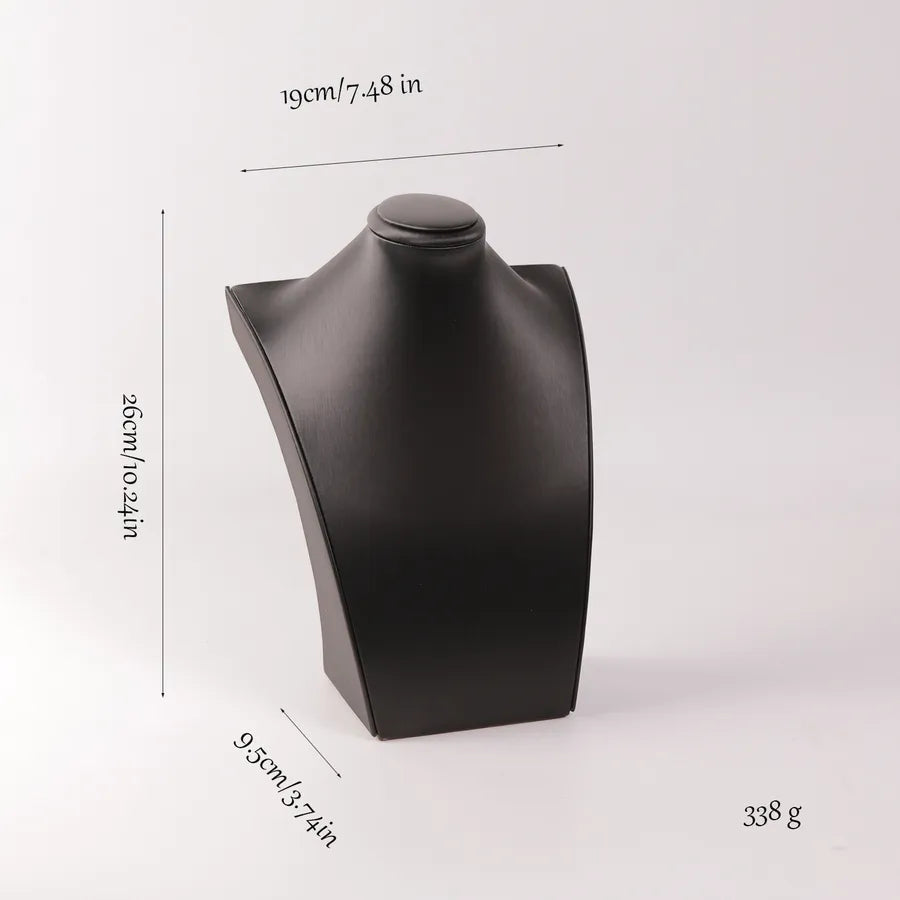 Jewelry Display Necklace Stand Matte Leather Portrait Neck Mannequin Display Window Ornament Accessory Premium Feeling