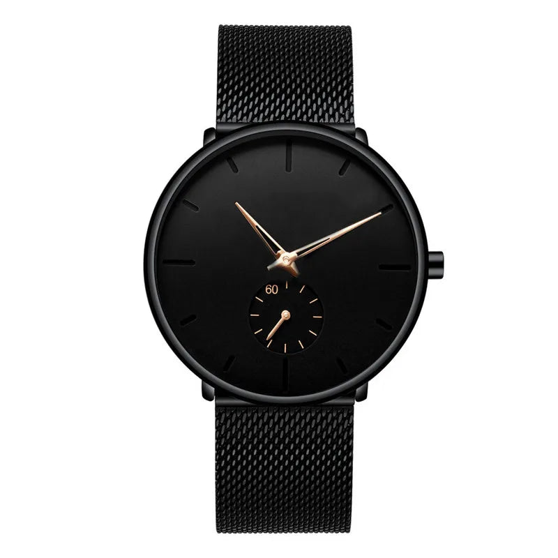 Casual Solid Color Quartz Men's Watches