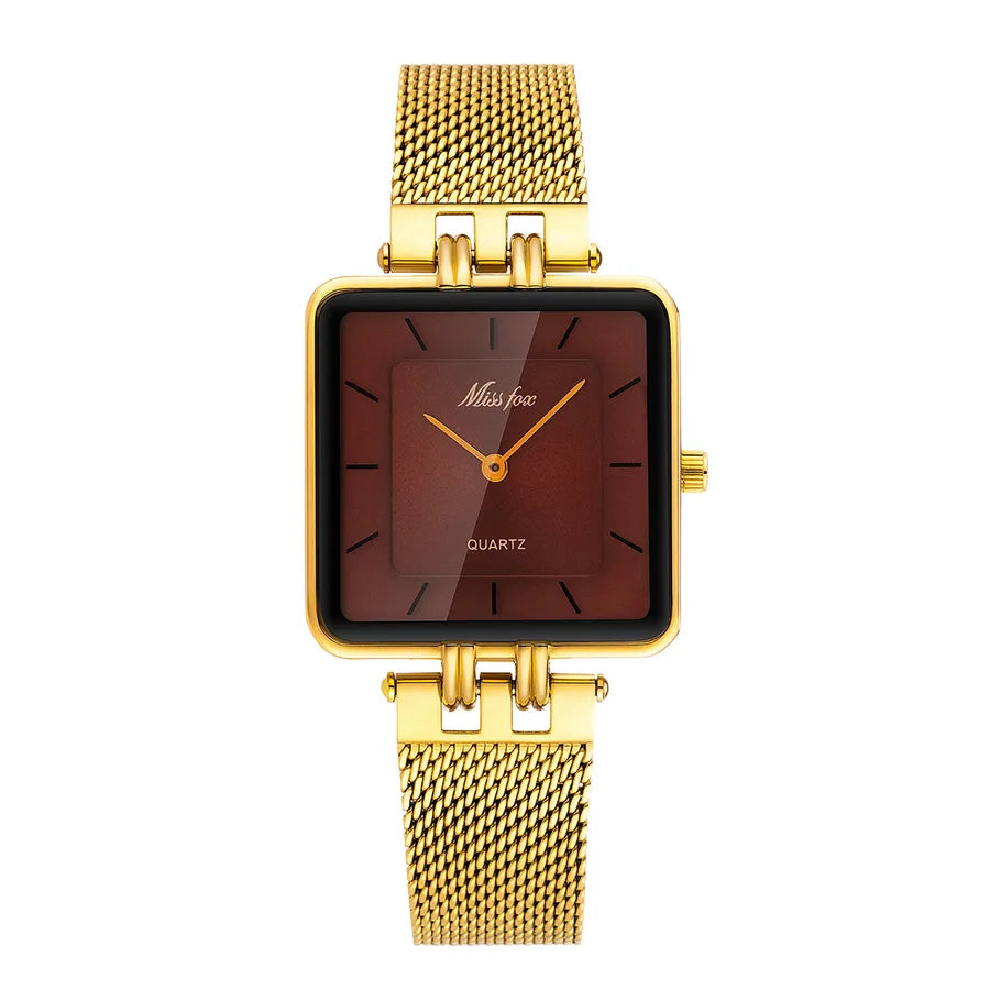 Retro Classic Style Solid Color Buckle Quartz Men's Watches