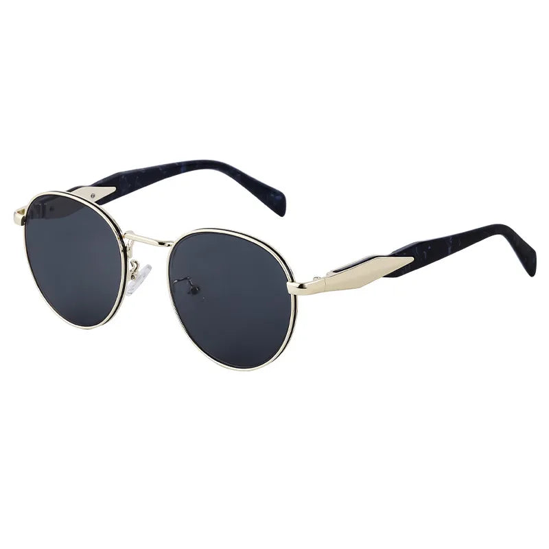 Lady Solid Color Pc Oval Frame Full Frame Men's Sunglasses