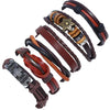 Non-Mainstream Personalized Bracelet Vintage Weave Multi-Layer Six-Piece Bracelet Stall Ornament Wholesale Random Combination