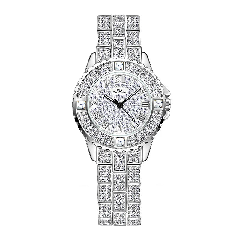Casual Elegant Lady Solid Color Jewelry Buckle Quartz Watch Women's Watches