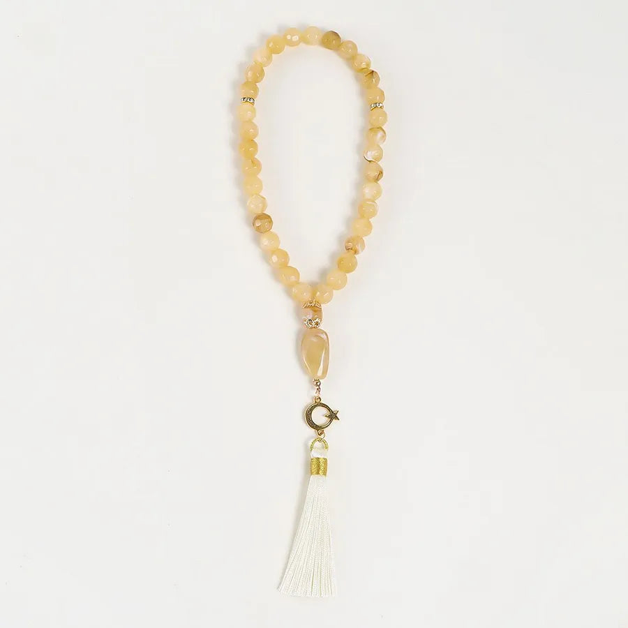 Classical Ethnic Style Round Tassel Arylic Alloy Wholesale Rosary