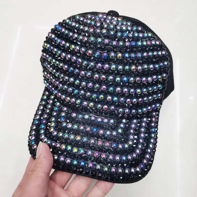 women's elegant classic style color block curved eaves baseball cap