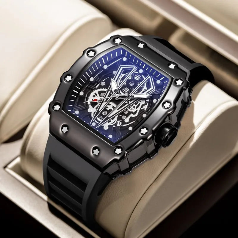 sports gear buckle quartz men's watches