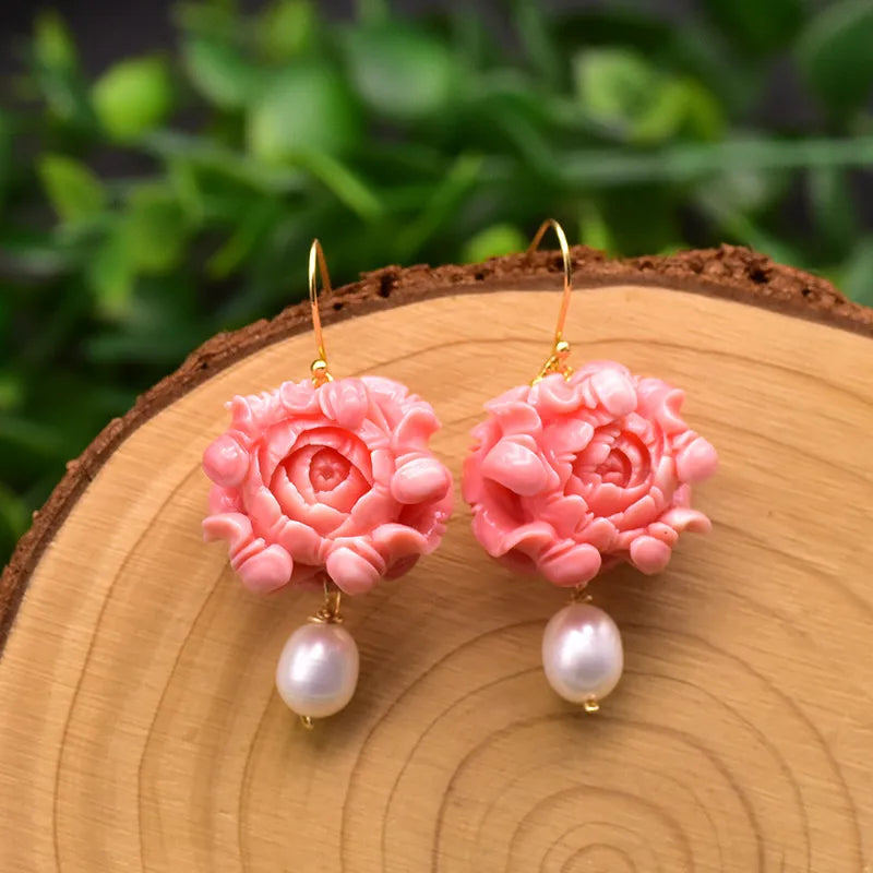 Live broadcast  natural pearl earrings high-grade earrings s925 silver needle women's design natural freshwater real pearl