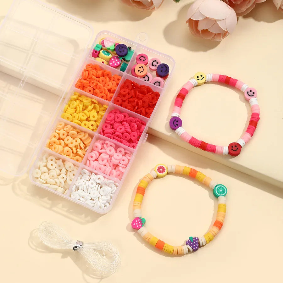 See detail page-[15 Books in a Box] Rainbow Horse Keychain Box Alloy Glass soft clay Heart Shape Smile Face Beads Hook Earring Findings Jewelry Accessories