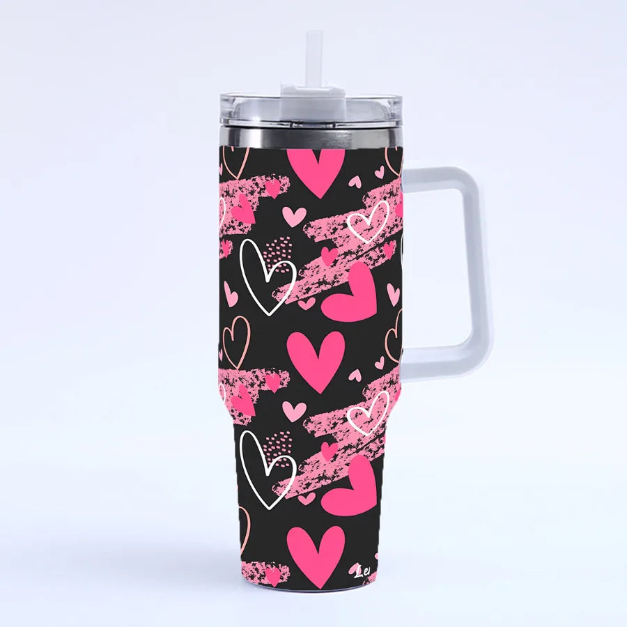 Valentine'S Day Casual Elegant Glam Letter 201 Stainless Steel 304 Stainless Steel Thermos Cup 1 Piece