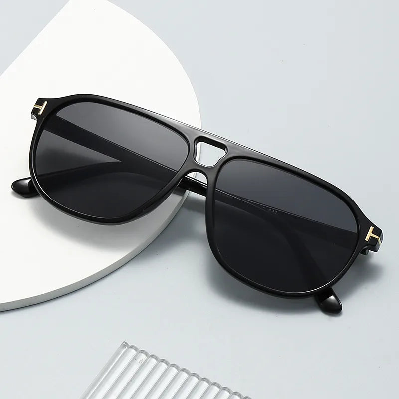 IG Style Retro Streetwear Solid Color Pc Square Full Frame Men's Sunglasses