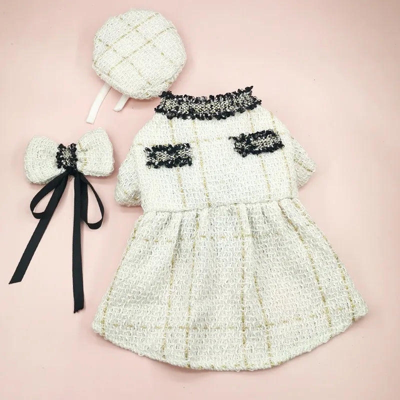 sweet polyester stripe pet clothing