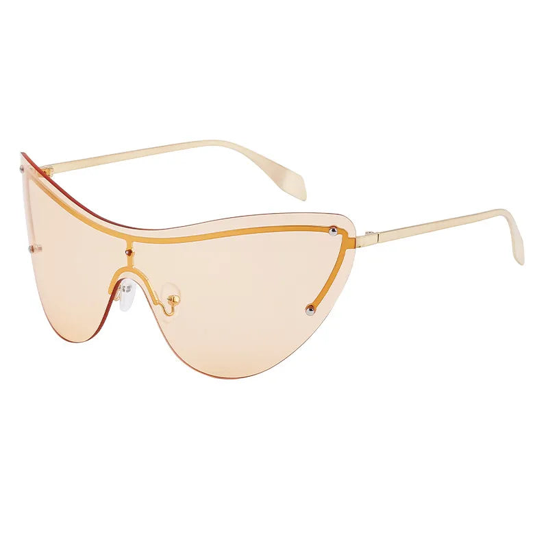 Vacation Solid Color Pc Square Frameless Men's Sunglasses