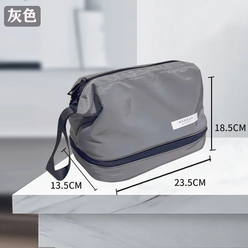 Hanging Cosmetic Bag Advanced Wash Bag Large Capacity Dry and Wet Separable Mesh Hanging Advanced Cosmetic Bag