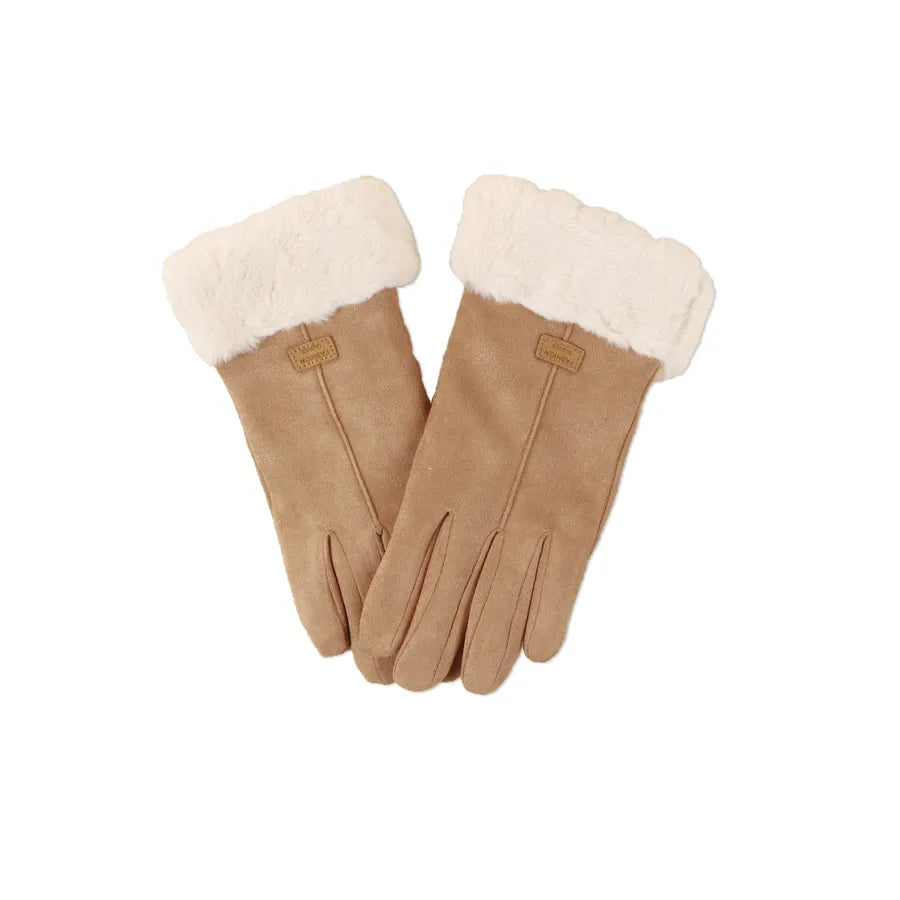 autumn/winter new warm cold split finger gloves female korean gloves