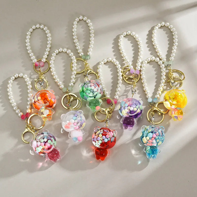 Cute Bear Beaded Arylic Unisex