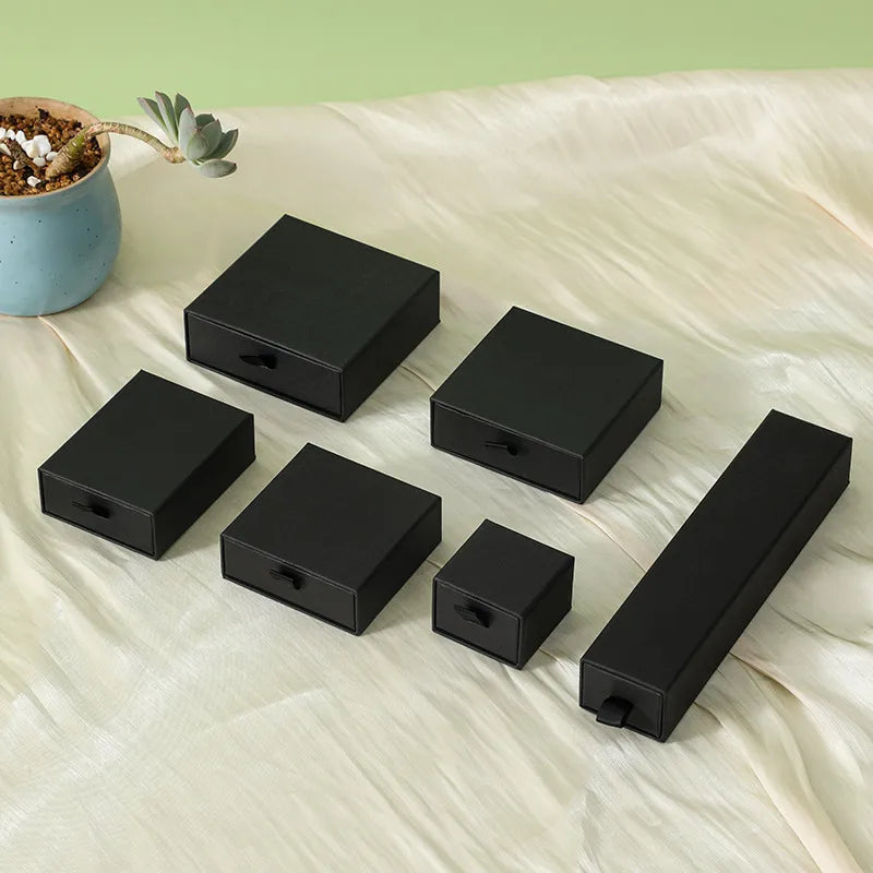 Basic Solid Color Paper Jewelry Boxes