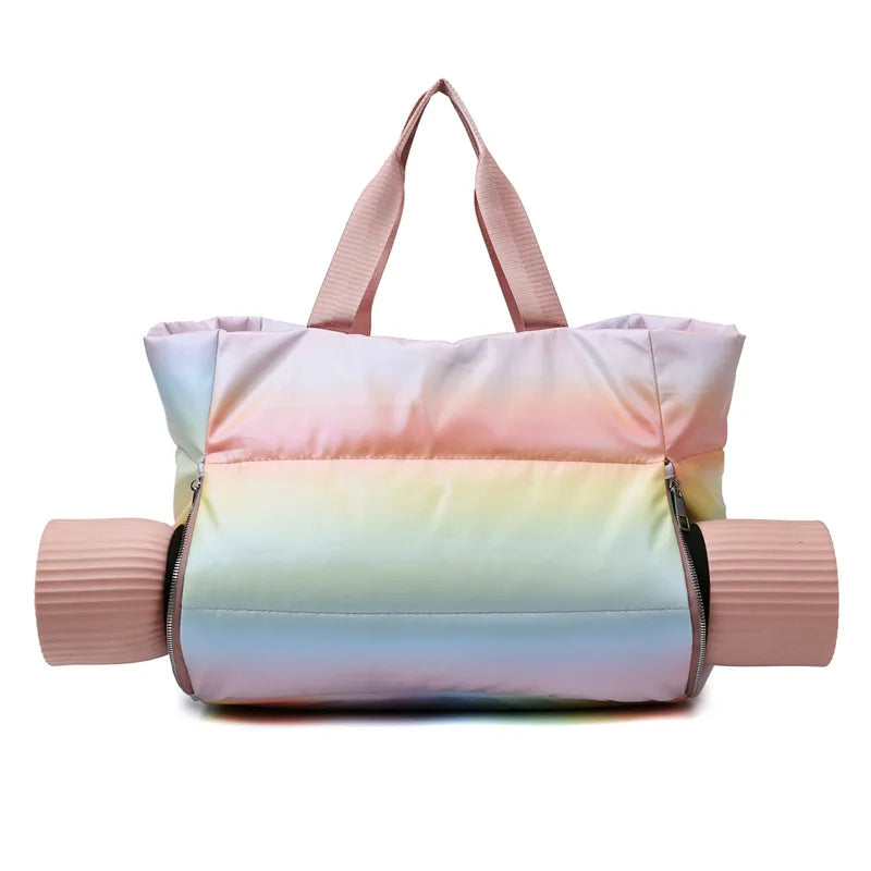 Fitness Bag Women's Sports Bag Dry and Wet Separation Waterproof Swimming Bag Yoga Portable Shoulder Travel Luggage Bag