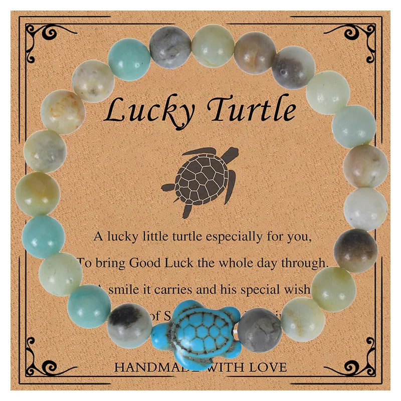 Casual Cute Tropical Tortoise natural stone Bracelets In Bulk