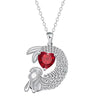 Wholesale Jewelry Vintage Style Roman Style Animal Heart Shape Mermaid 201 Stainless Steel Copper cable chain Pendant Necklace