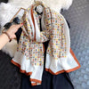 women's fashion star heart shape cotton and linen printing cotton linen scarves